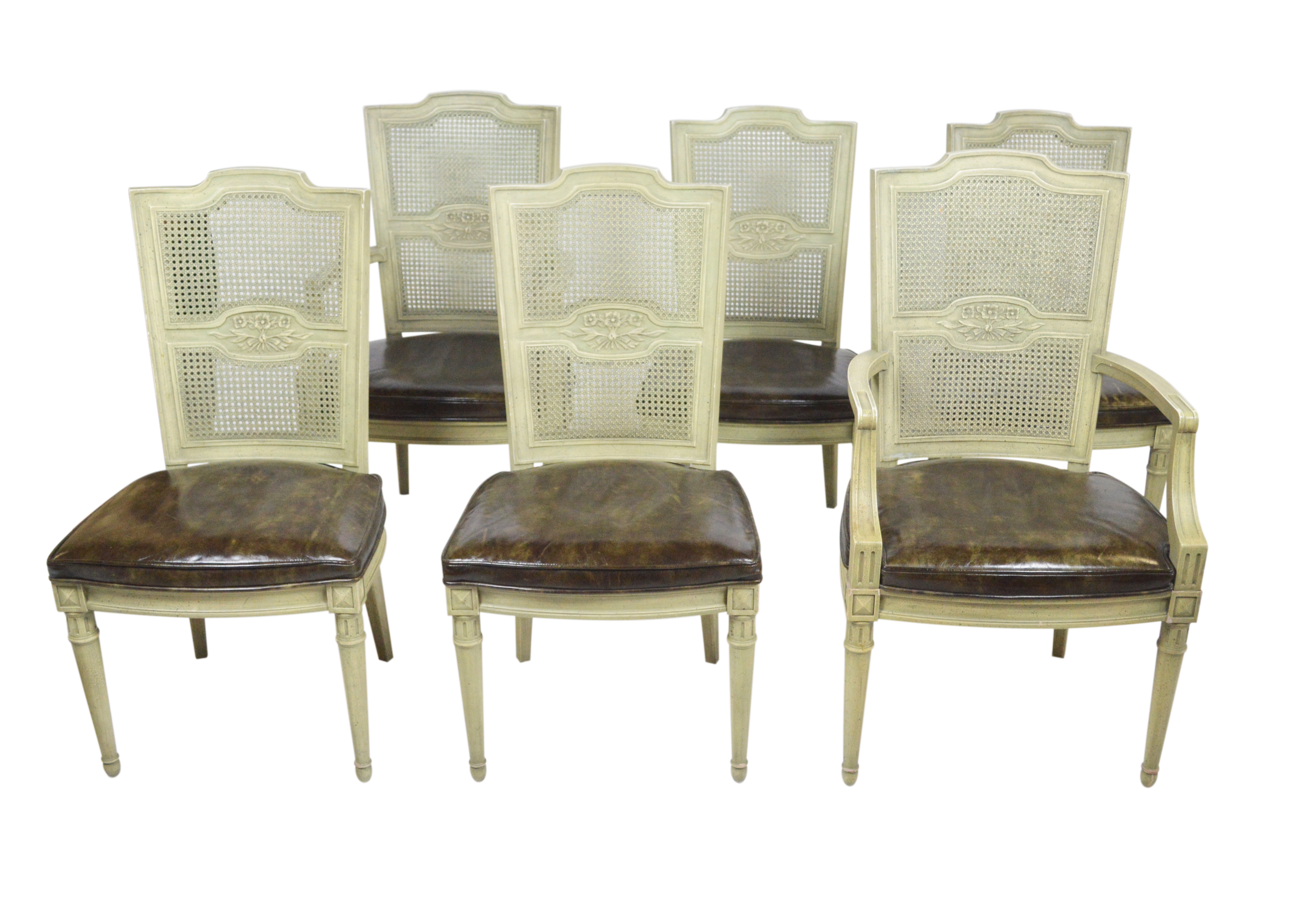 French Provincial Style Leather Dining Chairs EBTH
